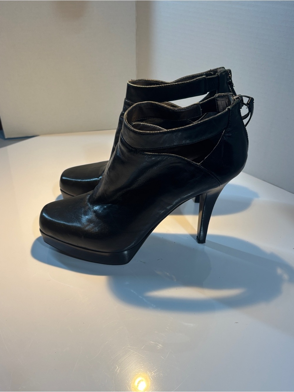 Nine West Women's Black High Heel Ankle Boots size 7.5